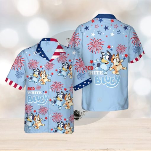 Bluey Hawaiian Shirt Independence Day Cool Hawaiian Shirts