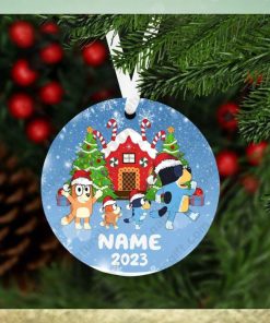 Bluey Personalized Family Ornament With Name Xmas Decorations