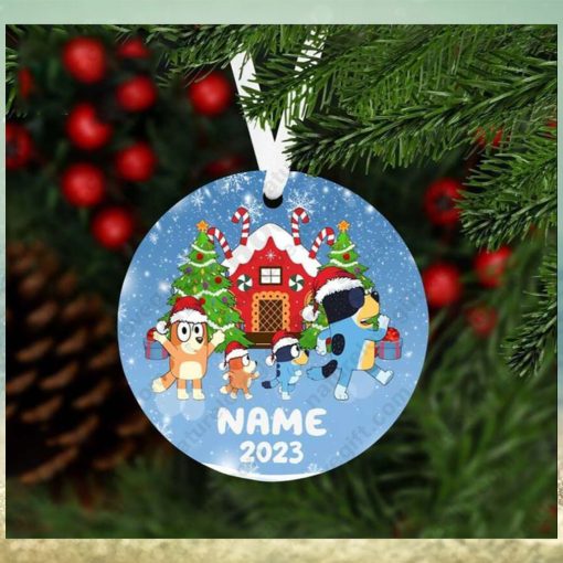 Bluey Personalized Family Ornament With Name Xmas Decorations