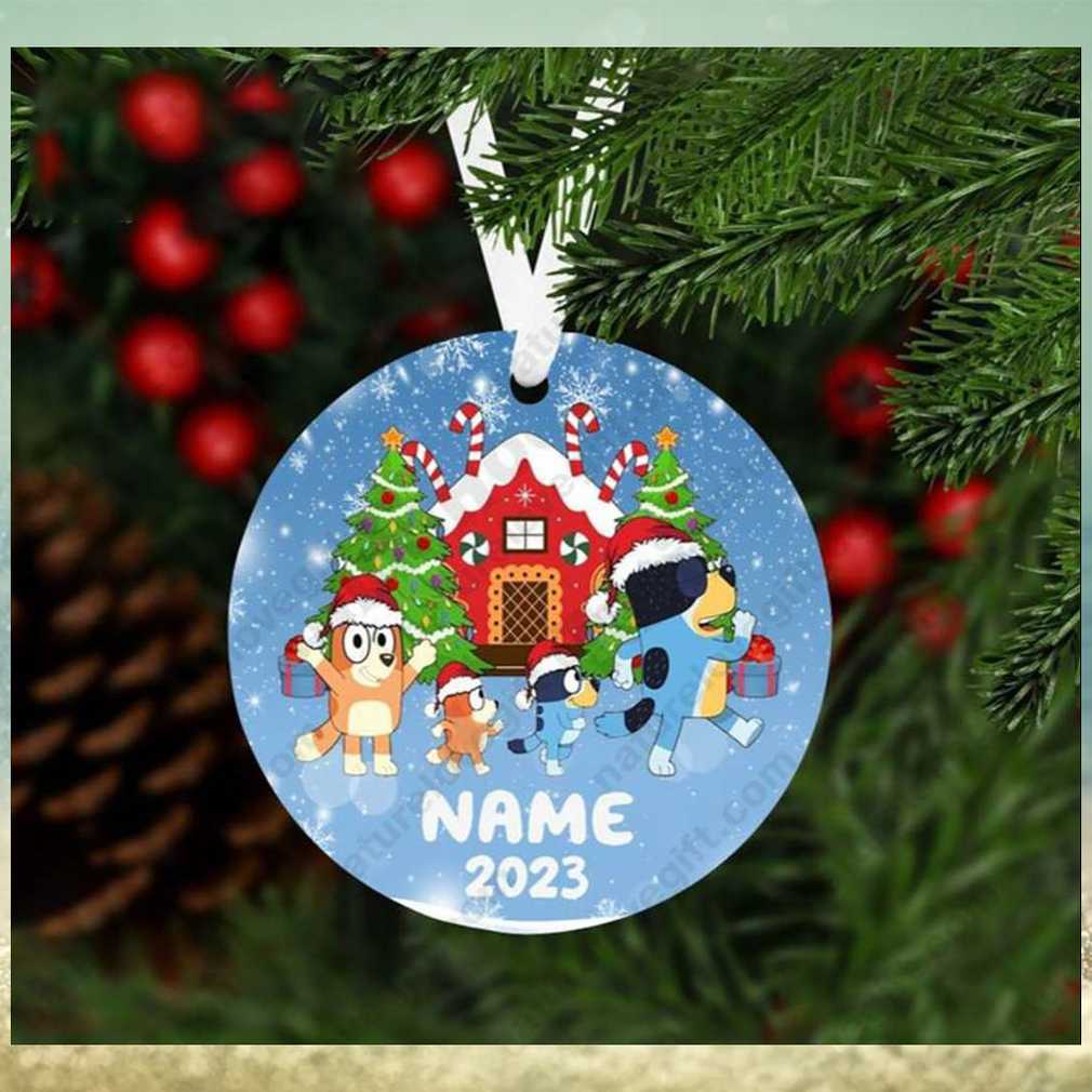 Bluey Personalized Family Ornament With Name Xmas Decorations Bluey Personalized Family Ornament With Name Xmas Decorations