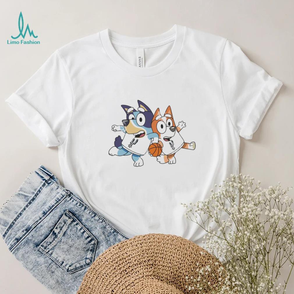 Bluey San Antonio Spurs basketball t shirt Bluey San Antonio Spurs basketball t shirt