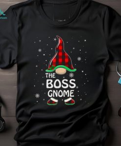 Boss Gnome Buffalo Plaid Matching Family Christmas Pajama T Shirts