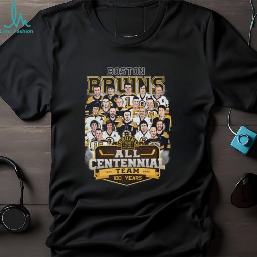 Boston Bruins All Centennial Team 100 Years 1924 – 2024 T Shirt