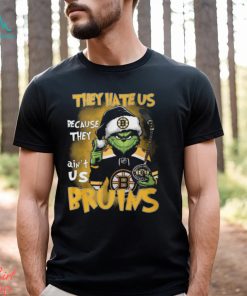 Boston Bruins Ice Hockey Team They Hate Us Because They Ain_t Us Bruins Grinch Christmas Holidays Hoodie T Shirts