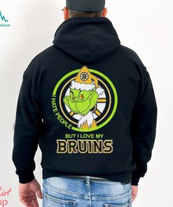 Boston Bruins NHL The Grinch I Hate People But I Love My Boston Bruins Shirt