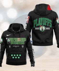 Boston Celtics 2023 NBA Playoffs Mantra Black Hoodie Sweatshirt 3D