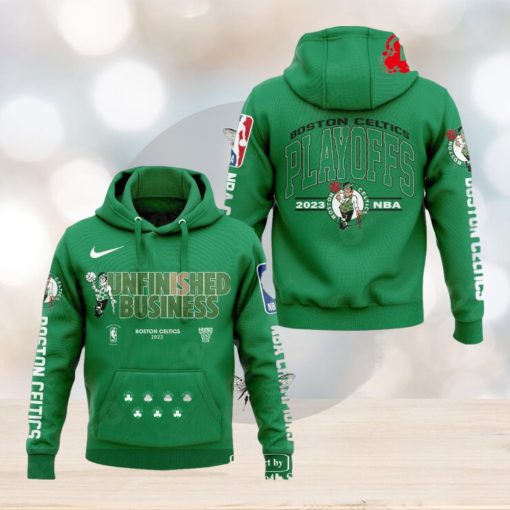 Boston Celtics 2023 NBA Playoffs Mantra Green Hoodie Sweatshirt 3D