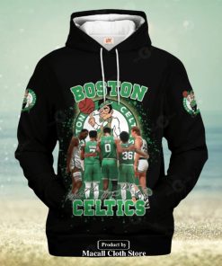 Boston Celtics Black Style V2 Jogger Hoodie Sweatshirt 3D