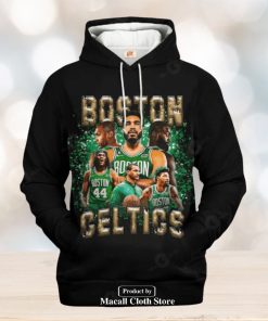 Boston Celtics Black Style V3 Jogger Hoodie Sweatshirt 3D