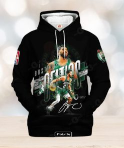 Boston Celtics Black Style V4 Signatures Jogger Hoodie Sweatshirt 3D