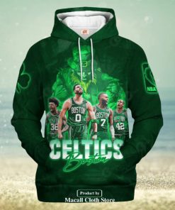 Boston Celtics Green Jogger Design Hoodie Sweatshirt 3D