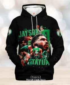 Boston Celtics Jayson Tatum Black New Style Jogger Hoodie Sweatshirt 3D