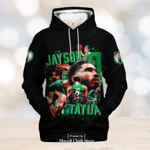 Boston Celtics Jayson Tatum Black New Style Jogger Hoodie Sweatshirt 3D