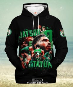 Boston Celtics Jayson Tatum Black New Style Jogger Hoodie Sweatshirt 3D