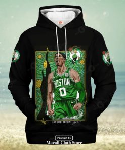 Boston Celtics Jayson Tatum Black Style Jogger Hoodie Sweatshirt 3D