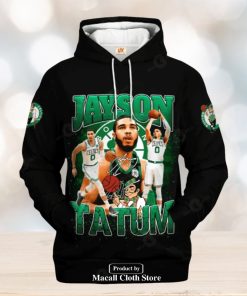 Boston Celtics Jayson Tatum Signatures Jogger Design Hoodie Sweatshirt 3D