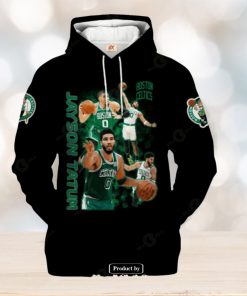 Boston Celtics Jayson Tatum V1 Black Style Jogger Hoodie Sweatshirt 3D