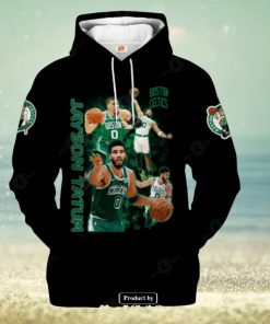 Boston Celtics Jayson Tatum V1 Black Style Jogger Hoodie Sweatshirt 3D