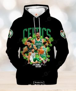 Boston Celtics Jayson Tatum V2 Black Style Jogger Hoodie Sweatshirt 3D