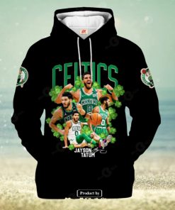 Boston Celtics Jayson Tatum V2 Black Style Jogger Hoodie Sweatshirt 3D