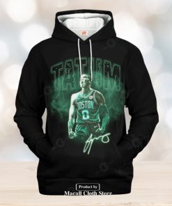 Boston Celtics Jayson Tatum V3 Black Style Jogger Hoodie Sweatshirt 3D