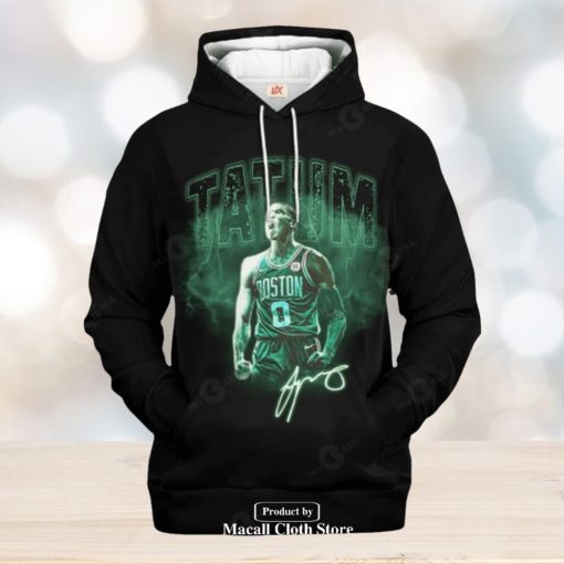 Boston Celtics Jayson Tatum V3 Black Style Jogger Hoodie Sweatshirt 3D