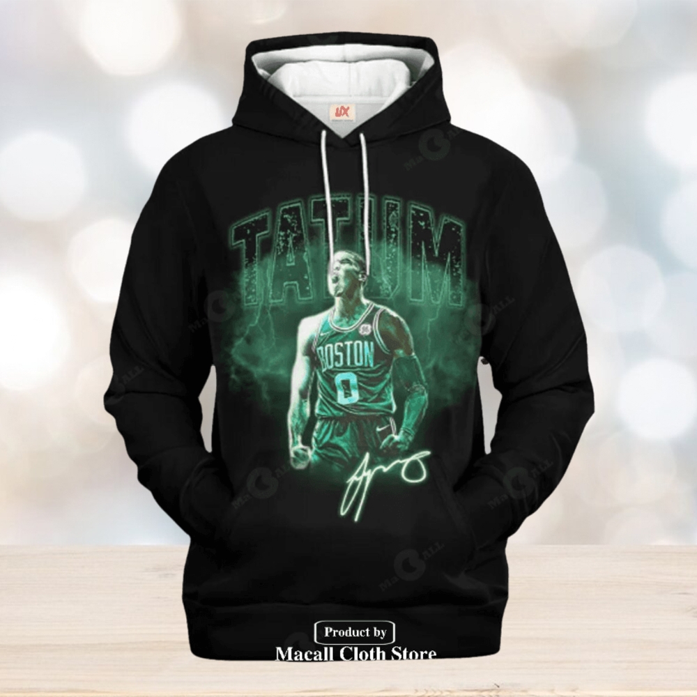 Boston Celtics Jayson Tatum V3 Black Style Jogger Hoodie