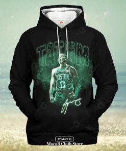 Boston Celtics Jayson Tatum V3 Black Style Jogger Hoodie Sweatshirt 3D