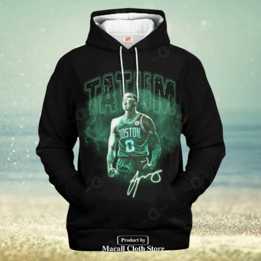 Boston Celtics Jayson Tatum V3 Black Style Jogger Hoodie Sweatshirt 3D