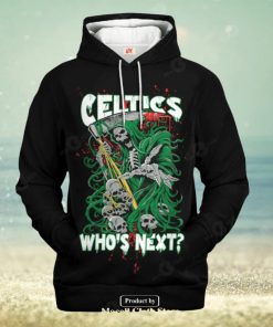 Boston Celtics Who Next Skull Jogger Design Hoodie Sweatshirt 3D