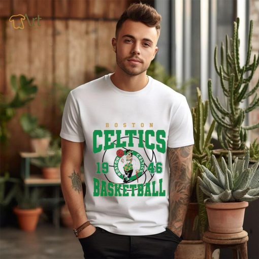 Boston Celtics basketball NBA est 1946 logo retro shirt