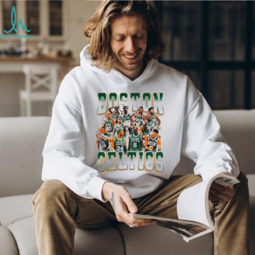 Boston Celtics legends players graphic shirt