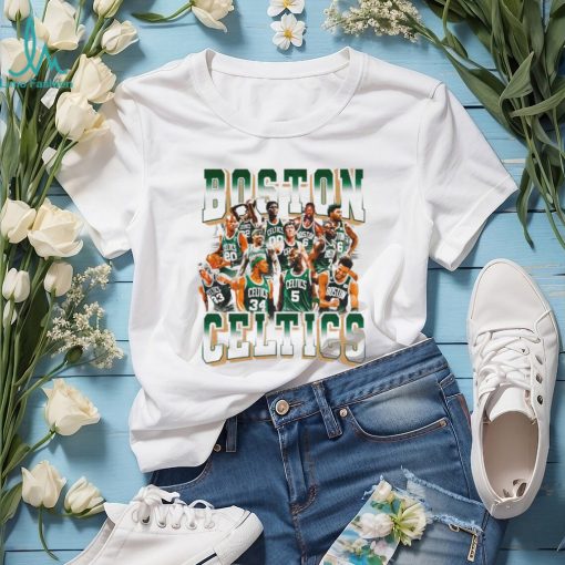 Boston Celtics legends players graphic shirt