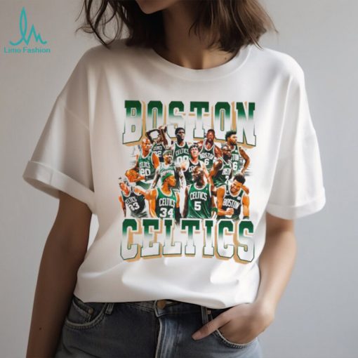 Boston Celtics legends players graphic shirt