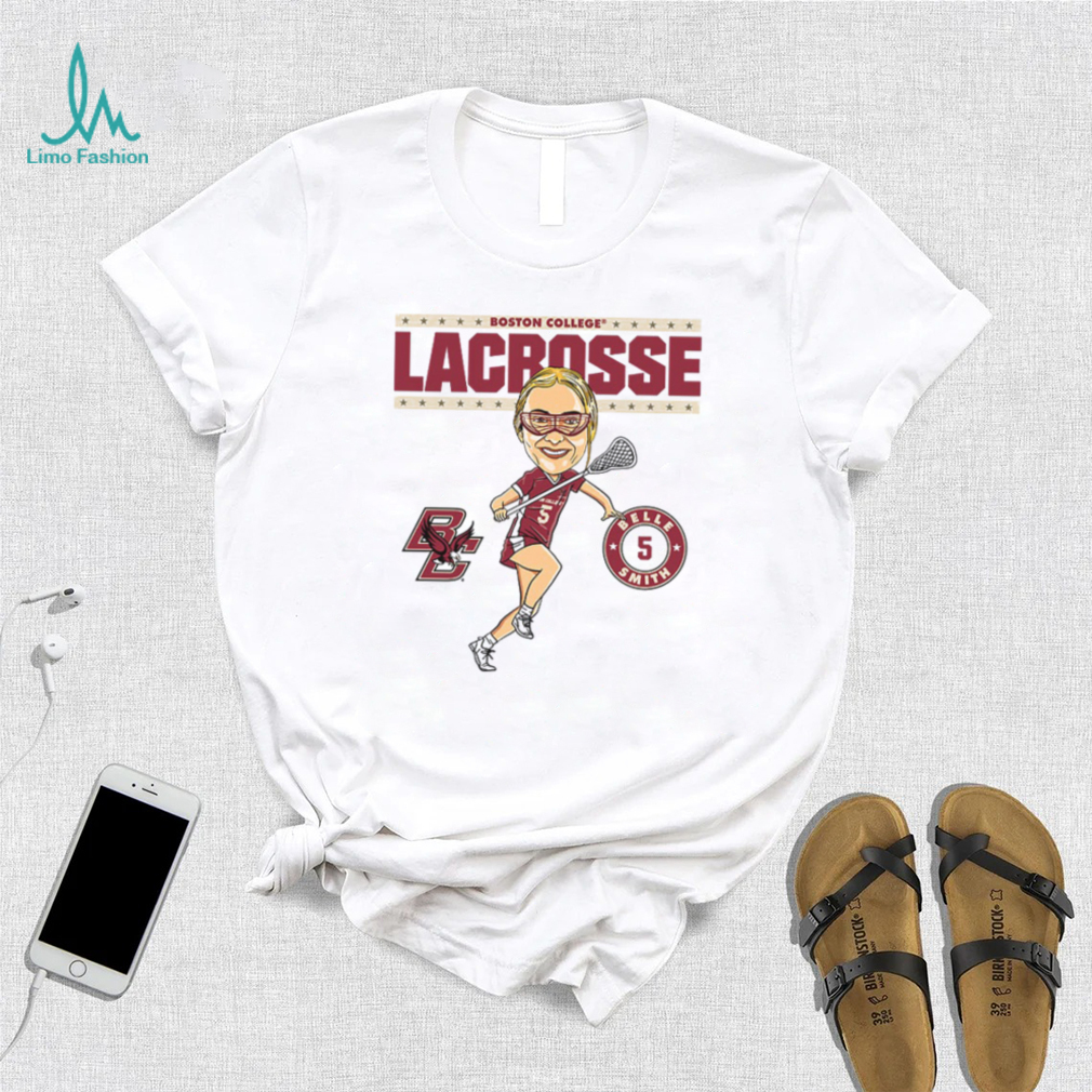 Boston College NCAA Women's Lacrosse Belle Smith On the Field T Shirt Boston College NCAA Women's Lacrosse Belle Smith On the Field T Shirt