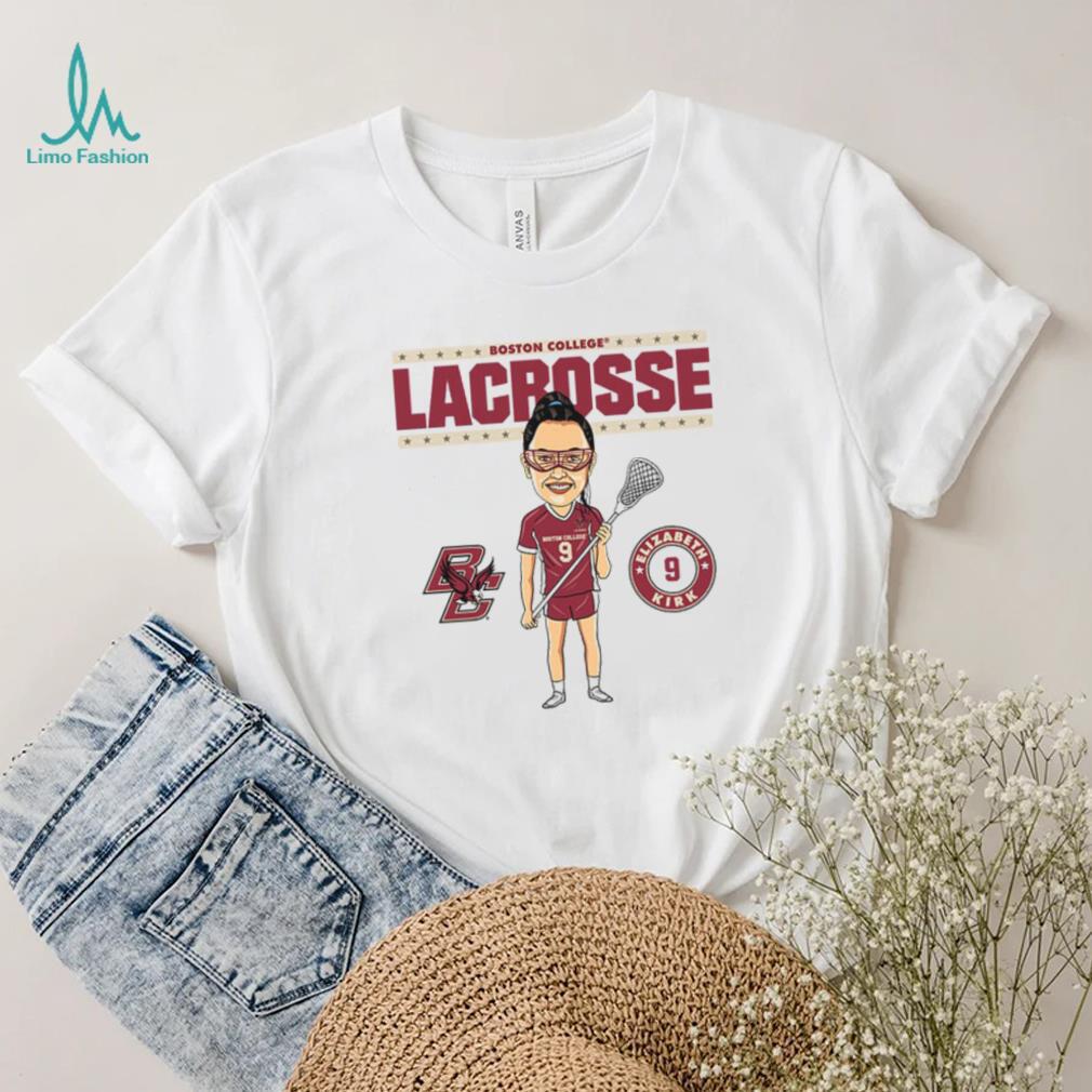 Boston College NCAA Women’s Lacrosse Elizabeth Kirk On the Field T Shirt Boston College NCAA Women’s Lacrosse Elizabeth Kirk On the Field T Shirt