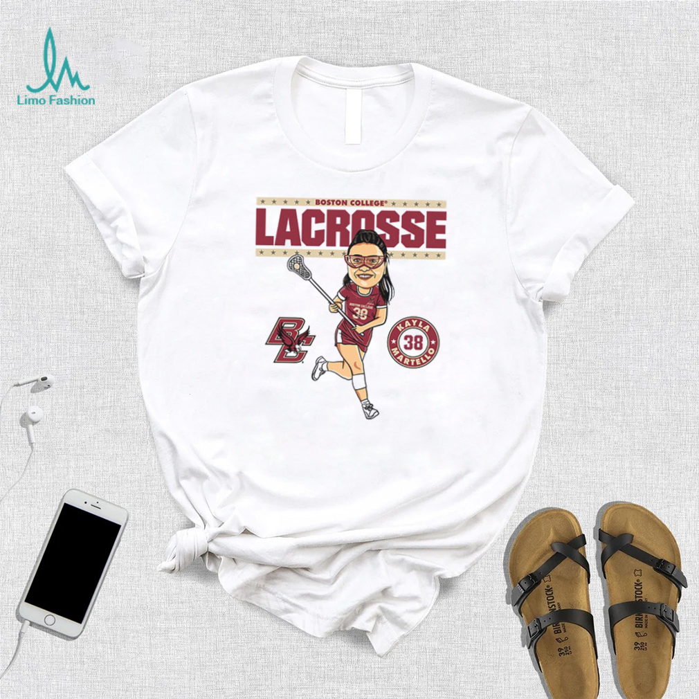 Boston College NCAA Women's Lacrosse Kayla Martello On the Field T Shirt Boston College NCAA Women's Lacrosse Kayla Martello On the Field T Shirt