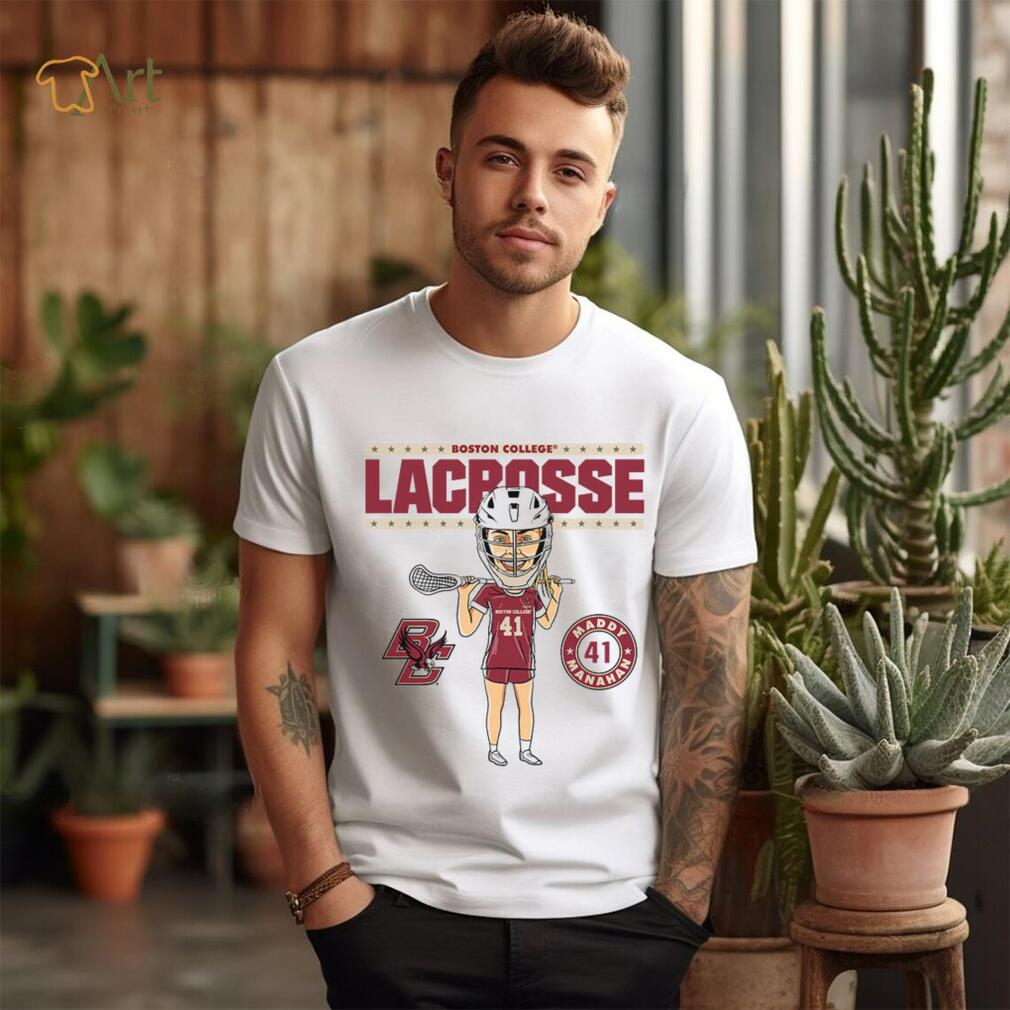 Boston College NCAA Women's Lacrosse Maddy Manahan On the Field T Shirt Boston College NCAA Women's Lacrosse Maddy Manahan On the Field T Shirt