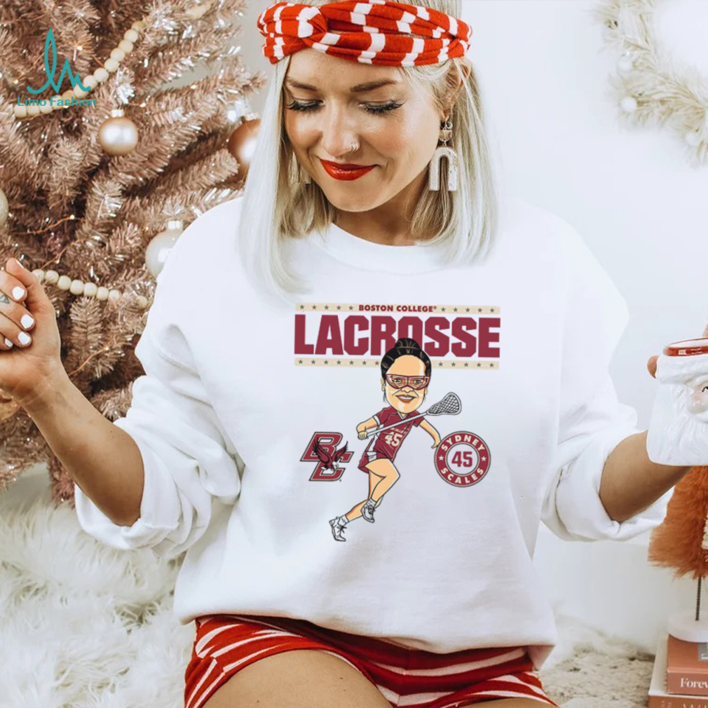Boston College NCAA Women's Lacrosse Sydney Scales On the Field T Shirt Boston College NCAA Women's Lacrosse Sydney Scales On the Field T Shirt