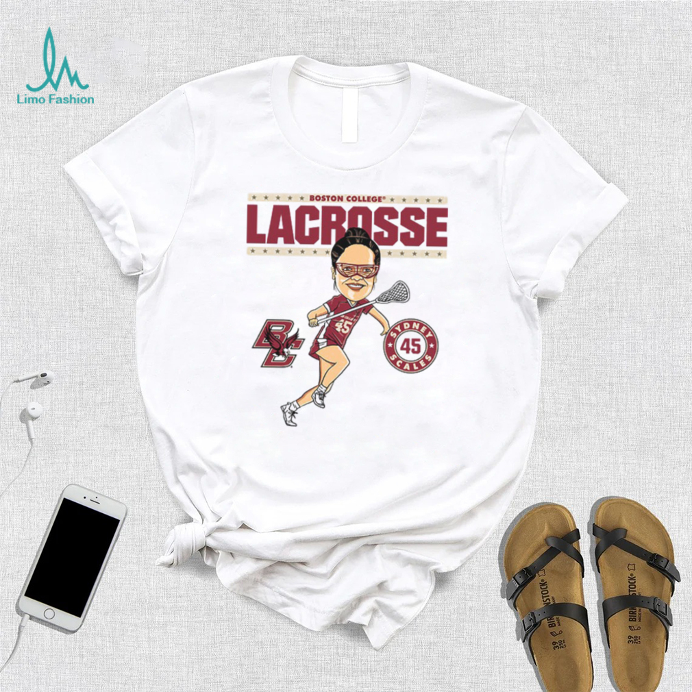 Boston College NCAA Women's Lacrosse Sydney Scales On the Field T Shirt Boston College NCAA Women's Lacrosse Sydney Scales On the Field T Shirt