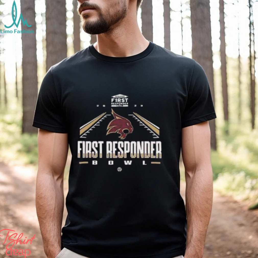 Bowl Texas State Bobcats 2023 Servpro First Responder At Gerald J Ford Stadium T Shirt Bowl Texas State Bobcats 2023 Servpro First Responder At Gerald J Ford Stadium T Shirt