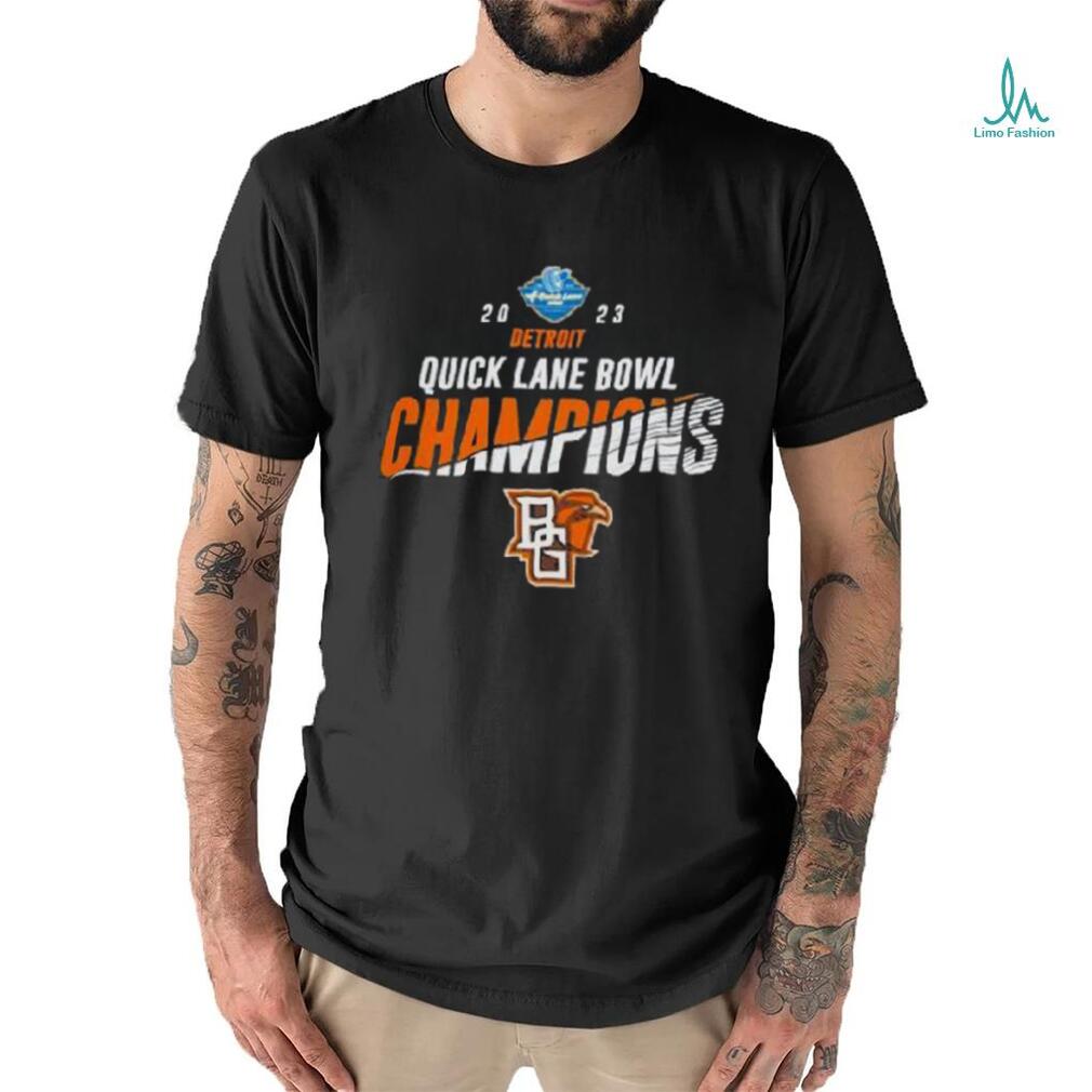Bowling Green Falcons 2023 Quick Lane Bowl Champions Logo T Shirt Bowling Green Falcons 2023 Quick Lane Bowl Champions Logo T Shirt