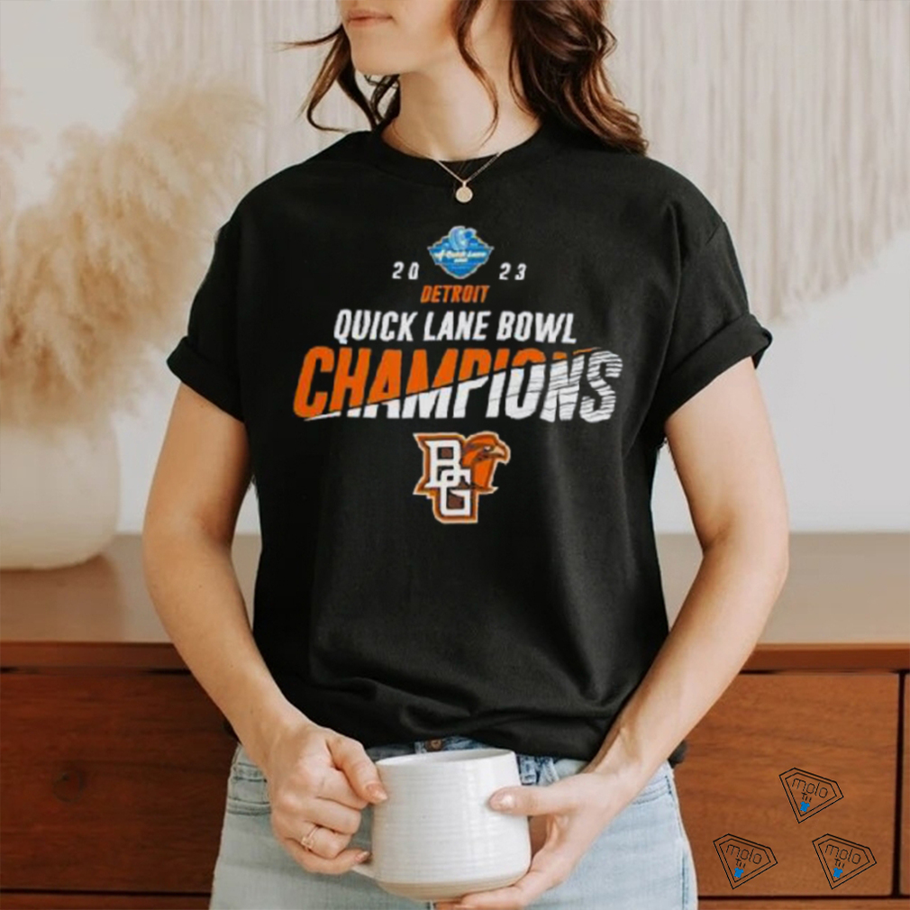 Bowling Green Falcons 2023 Quick Lane Bowl Champions Logo T Shirt Bowling Green Falcons 2023 Quick Lane Bowl Champions Logo T Shirt