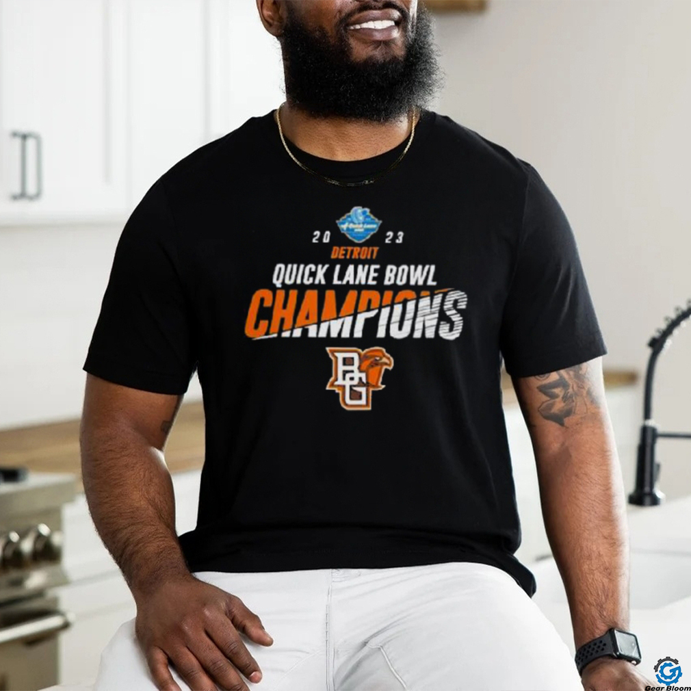 Bowling Green Falcons 2023 Quick Lane Bowl Champions Logo T Shirt Bowling Green Falcons 2023 Quick Lane Bowl Champions Logo T Shirt