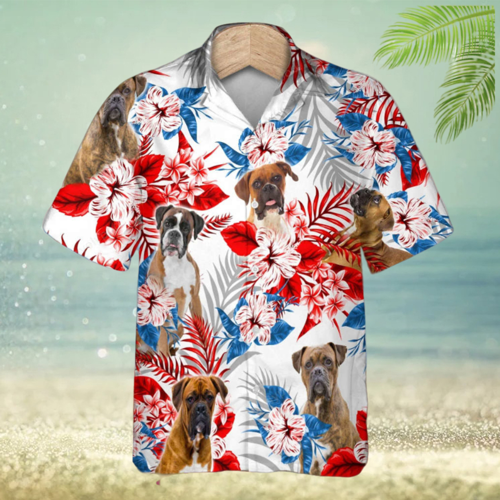 Boxer Hawaiian Shirt, Dog Summer Aloha Shirt Boxer Hawaiian Shirt, Dog Summer Aloha Shirt