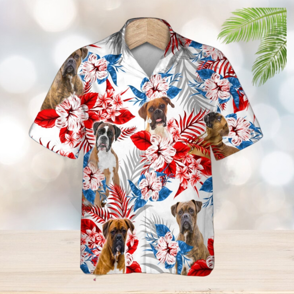 Boxer Hawaiian Shirt, Dog Summer Aloha Shirt Boxer Hawaiian Shirt, Dog Summer Aloha Shirt
