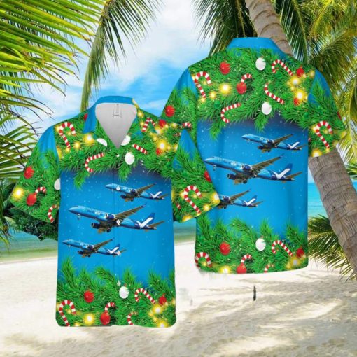 Breeze Airways E190 Christmas Hawaiian Shirt 3D Printed Aloha Summer Shirt