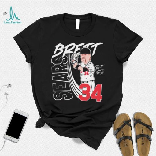 Brett Sears 34 Nebraska Cornhuskers baseball Pitcher shirt