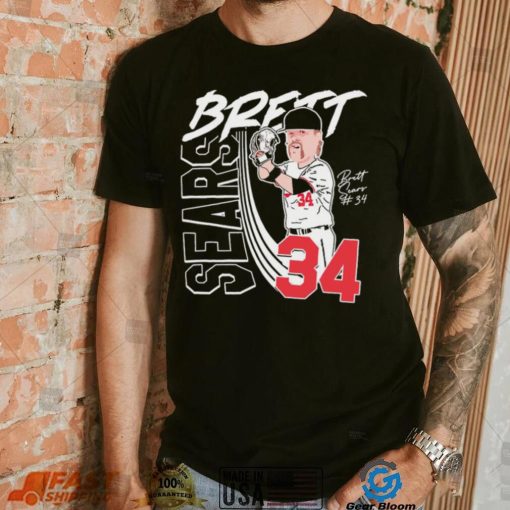 Brett Sears 34 Nebraska Cornhuskers baseball Pitcher shirt