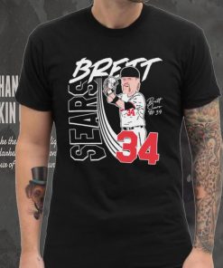 Brett Sears 34 Nebraska Cornhuskers baseball Pitcher shirt